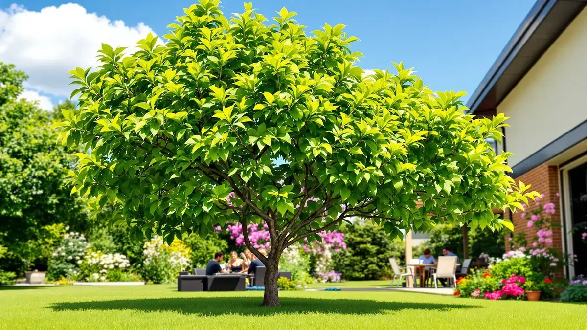 Als je deze boom nu plant, kun je vanaf de zomer van 2026 genieten van zijn schaduw