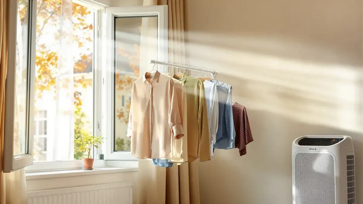 Om uw huis gezond te houden, is dit de ideale plek om uw was te drogen en vocht te vermijden